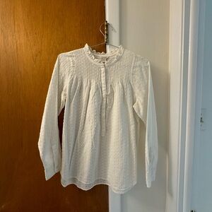 Point Sur for J.Crew White Long Sleeve Blouse